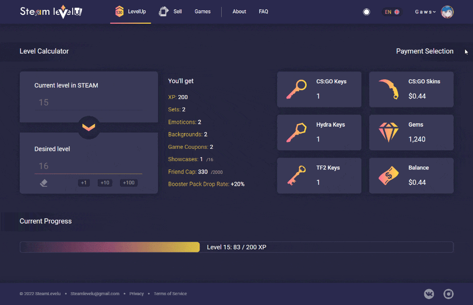 Як дешево і легко підвищити рівень в Steam (Стім) на SteamLevelU в 2024 році?